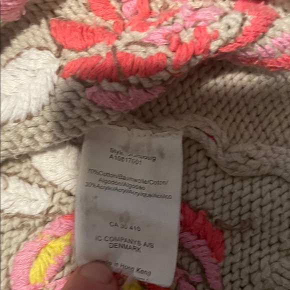 Zip Front Embroidered Sweater - Picture 5 of 5